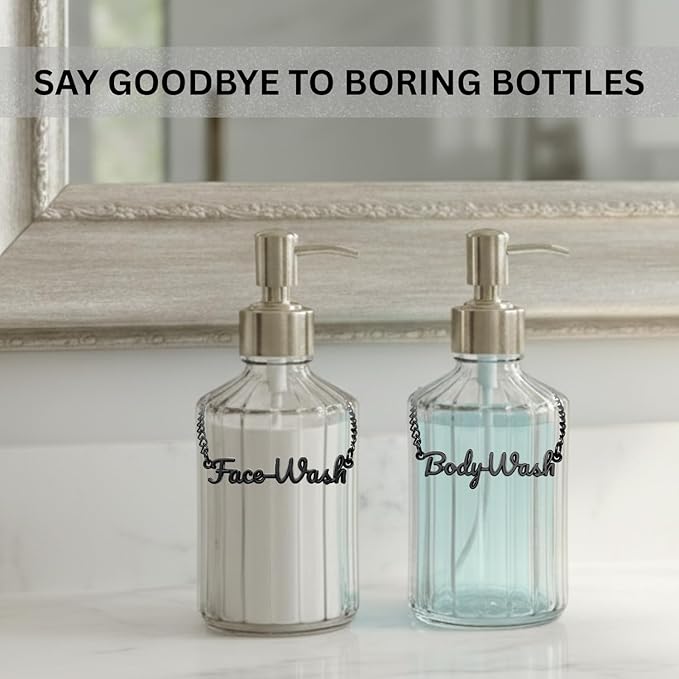 Face Wash Body Wash Label Tags Rust Resistant (Face Body Wash Black)