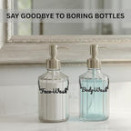 Face Wash Body Wash Label Tags Rust Resistant (Face Body Wash Black)