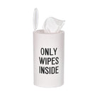 Wood Disinfecting Wipe Dispenser for Kitchen – Countertop Organizer Caddy, Storage Container White