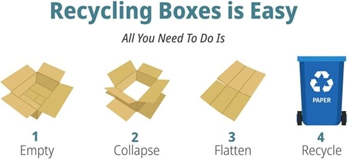 Secure Seal - 10x10x13 Pack of 25 Corrugated Cardboard Packing Shipping Mailing Moving Carton Boxes