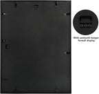 Frametory, 18x24 Metal Picture Frame with Mat for 16x20 Picture & Real Glass, Aluminum Photo Frame Collection (Black, 1 Pack)