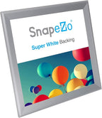 SnapeZo Silver 36x37 Poster Frame, 1.7" Aluminum Profile, Front-Loading Snap Frame, Wall Mounting, Wide Series