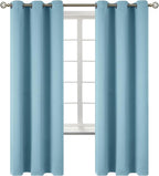 BGment Room Darkening Curtains 72 Inches Long - Grommet Thermal Insulated Drapes Window Treatment Curtains for Bedroom, 2 Panels, 42 x 72 Inch, Greyish Blue
