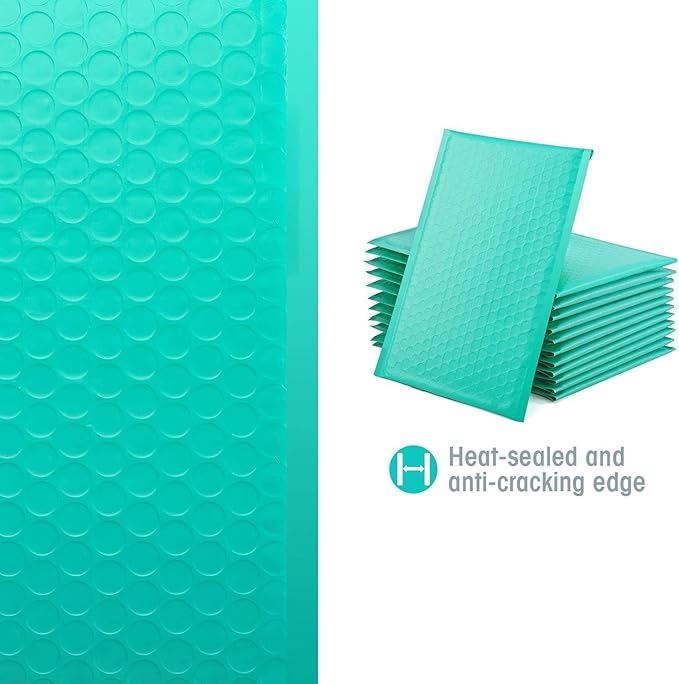 GSSUSA Teal Bubble Mailers 10.5x16 Padded Envelopes, 1 Pallet Pack of 3750 Self-Seal Packaging Bags, Small Business Supplies, Shipping Envelopes, Mailing Bags, Packaging for Small Business