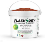 FlashDry Super Spill Absorbent, 5L Bucket with Dispenser Lid, 100% Organic Coco Coir, Landfill Safe, OSHA Approved, Ideal for Absorbing Oil, Paint, Grease in Garages, Kitchens, Janitor Kits