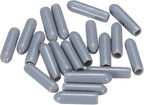 uxcell 20pcs Rubber End Caps 3mm(1/8") ID Vinyl PVC Round Tube Bolt Cap Cover Screw Thread Protectors Grey