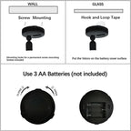 Picture Light Battery Operated, 3 Color Temperatures Picture Light with Remote, Indoor LED Spot Lights for Plants for Wall Frame Dartboard Art Painting Display Accent-Black