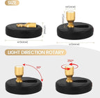 LED Spotlight, Rechargeable Battery Spot Lights with Remote, Uplighting Indoor, Stick Plant Spotlights for Wall Art Display Artwork Picture Painting-2Pack