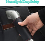Car Grab Handle Cover,Soft Car Handle Protector,Car Grip Gloves, PU Leather Material,Interior Accessories for Most Cars,2Pcs