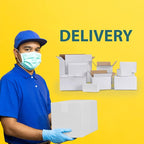 Calenzana 6x4x3 Shipping Boxes Set of 40, White Corrugated Cardboard Box for Mailing Packing Gifts Small Business