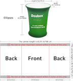 Custom Portable Tradeshow Podium Table Exhibition Counter Stand Booth,Hydraulic lift, Luminescent, Light box(Ellipse)