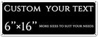 custom street sign,Custom Sign, Aluminum Weatherproof Metal Sign Multiple Sizes, custom office door signs, Business, Workplace, office, Home, Delivery Signs(6 * 16 Inch)