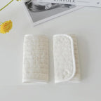 NUEAYMS Pushchair Bar Cover Cotton Cloth Baby Pushchair Stroller Fabric Handle Sleeve Bar Gloves Cover Handrail Cover Stroller Handle Protector Cover Bar Protector, White