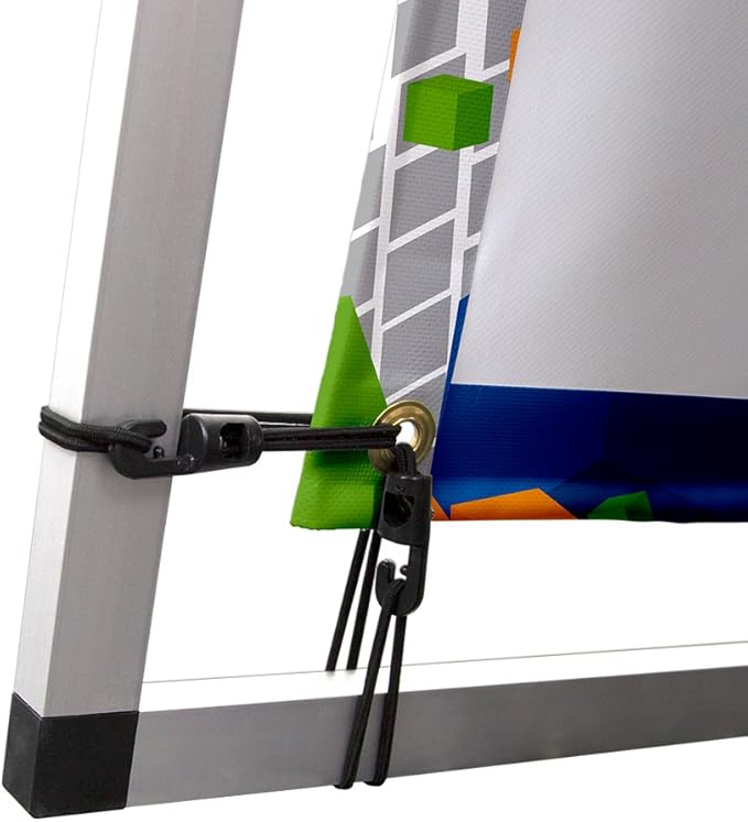 Vispronet Horizontal A-Frame Banner Stand – 3ft x 21ft Aluminum Outdoor Banner Holder, Portable Display for Promotional & Sporting Events, Sideline Accessories, Frame Only