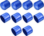 uxcell 10pcs Rubber End Caps 50mm(2") ID Vinyl Round End Cap Cover Screw Thread Protectors Blue