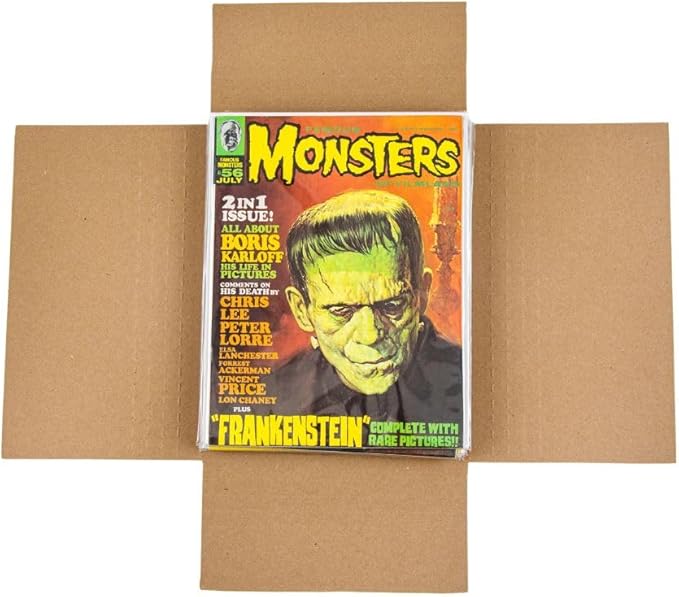 Gemini Magazine and Comic Book Mailers for Shipping (8.5x11x2’’ – 100 Pack) | US-Made Corrugated Cardboard Stay Flat Mailers with Expandable Capacity | Great For Shipping Documents, Photos, and More.
