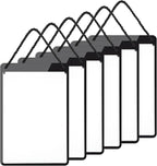 6 Pcs Business Retail Hanging Sign Holder 8.3 x 5.8 Inch Plastic Advertising Signage Sign Holder Craftsman's Stall Clear Poster Frame for Store Supermarket Exhibition Mall Restaurant Display