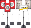 Retail Sign Holder for Display Indoor, Portable Signage Stand Double Sided Sale sign for Business Store Retail Market Vendor Advertising Trade Show Display (8.5x11, 6Pack)