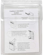 Mediz Outdoor Real Estate Brochure Box - Easy to Use Take One Document Holder Can Hold 200, 8.5 x 11 Documents, Flyers & Brochures or Other Outdoor Marketing Needs (12)