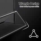 Acrylic Black Sign Holders 4x6, 12 Pack Wedding Black Table Number Holders, Double Sided Photo Display Picture Frame Paper Stand, Clear Flyer Stand Menu Holder for Wedding, Home, Party, Restaurant