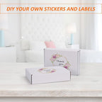 HORLIMER 40 Pack 9x6x2 Shipping Boxes, White Corrugated Cardboard Box for Mailing, Packaging, Small Business