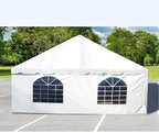 TentandTable Standard Cathedral Tent Sidewall, 9-Foot by 20-Foot, Waterproof Sidewalls for Commercial Party & Canopy Tents, UV Resistant & Removable, 14oz Translucent Vinyl, Tent Not Included