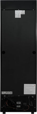 KoolMore 26 in. Commercial Glass Door Merchandiser Refrigerator with LED Lights, 15 cu. ft. in Black, ETL Listed (KM-MDR-1GD-15C)
