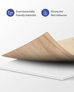 Birch Edge Banding 3/4 inch x 25 ft Real Wood Veneer Plywood Edge Banding Iron-on Pre-glued Veneer Edging Tape for Cabinet Repairs Furniture Restoration