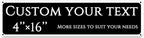 Custom Sign,street signs customized，Aluminum Weatherproof Metal Sign Multiple Sizes,Reflective， Customize for school, Business, Workplace, office, Home, Delivery Signs(4 * 16 Inch)