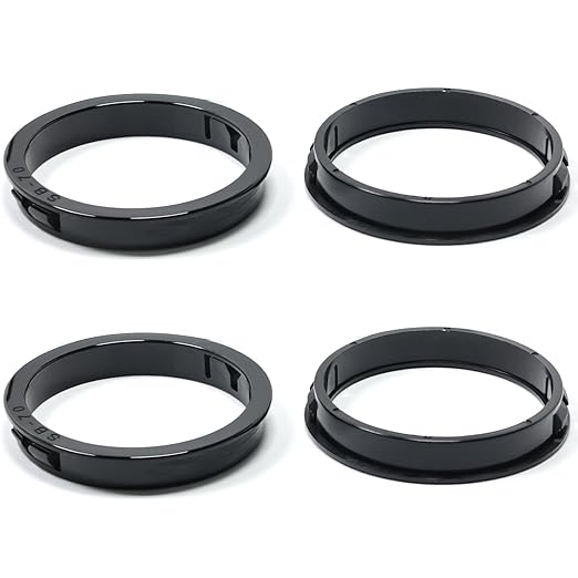 4 pcs Black Snap Bushing 2-5/8" (70 mm) Mounting Diameter, Plastic Cable Hole Grommets for Wiring, Round Nylon Snap in Locking Electrical Wire Cord Hose Tubing Bushings Grommets Protectors