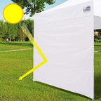 Eurmax USA Instant Canopy SunWall Tent Tarp Shelter 8x8, 1 Pack Sidewall (Blue)