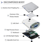 CGOLDENWALL Lab Scale 20kgx0.1g Digital Precision Scale Electronic Balance Laboratory Weighing Industrial Scale Kitchen Counting Scale Scientific Scale Calibrated (20kg, 0.1g)