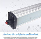 Magnetic Work Light, LED Machine Light with 44 LEDs, Waterproof with 19 Inch Gooseneck, IP66 Rating, 800 Lumen, 120 Volt for Lathe Machine Tools
