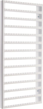 Angelynn's Wall Mounted Earring Holder Organizer Display for Women Small Earrings ONLY, Post Stud Dangle Pierced Earrings, Hanging Closet Jewelry Storage Rack, Luka Large White 9"x20"