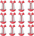 Adjustable Fishbone Deck Anchor Pegs Tent Stakes Floor Ground Tent Nail Hook for Camping Outdoor Hiking Activiti 12 Pieces