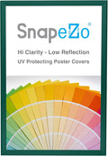 SnapeZo Poster Frame 20x30, Green, 1.25 Inch Aluminum Profile, Front-Loading Snap Frame, Wall Mounting, Professional Series