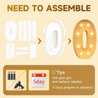 3FT Marquee Numbers 30, Large Light up Number 30 for Birthday Party Supplies, Sign, Backdrop, Happy 30th Birthday Decorations for 30 Years Old Women Men