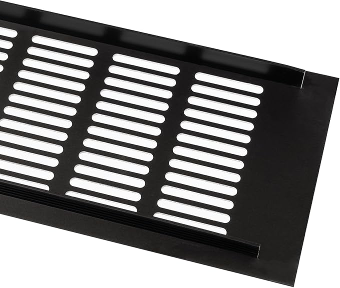 Vent Systems 15.75 x 3.94 (Outer Size) Air Supply Ventilation Grille - Brown Aluminum Rectangle Intake/Exhaust Door Vent Deflector - HVAC for Home Improvement Floor, Wall Duct Cover