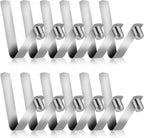 Sliverdew 12pcs 6mm Stainless Steel Push Button Spring Clips for Tent, Kayak Paddle, Camping