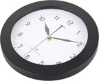 Atomic Wall Clock，US Auto Calibration Time 10 Inch Round Clock, Battery Operated