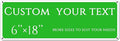 Custom Sign, street signs customized，Aluminum Weatherproof Metal Sign Multiple Sizes, Customize for Office, Business, Workplace, office, Home, Delivery Signs(6 * 18 Inch)