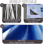 Customize Trade Show Fabric Pop Up Display Tension Fabric Banner Portable Aluminum Display Store Sign Holders Booth Holder Print and Frame Set 7.5×7.5 FT