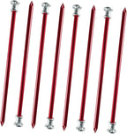 Cabilock 8pcs Aluminum Alloy Tent Pegs Lightweight Camping Stakes Backpacking Tent Accessories for Outdoor Use Random Color