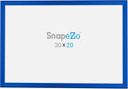 SnapeZo Poster Frame 20x30, Blue, 1.25 Inch Aluminum Profile, Front-Loading Snap Frame, Wall Mounting, Professional Series
