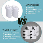 Canopy Water Weight Bag,176 LBS Water Tent Weights Set of 8 Leg Weights for Pop Up Canopy,Canopies,Tent,Gazebo,White