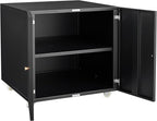 Print Mobile Printer Stand, Rolling Filing Cabinet, Lateral Office Filing Cabinet fits A4 or Letter Size for Home Office (Black, H23.62)