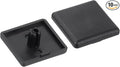 uxcell 10Pcs Extruded End Cap Nylon, 25x25mm T-Slot Aluminum Profile 2525 European Standard End Cap Extrusion Plug for Trolley, Fish Tank Rack, Storage Rack, Black
