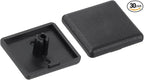 uxcell 30Pcs Extruded End Cap Nylon, 20x20mm T-Slot Aluminum Profile 2020 European Standard End Cap Extrusion Plug for Trolley, Fish Tank Rack, Storage Rack, Black