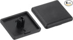 uxcell 6Pcs Extruded End Cap Nylon, 25x25mm T-Slot Aluminum Profile 2525 European Standard End Cap Extrusion Plug for Trolley, Fish Tank Rack, Storage Rack, Black