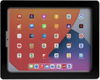 TABcare Anti-Theft Acrylic VESA Enclosure for Apple iPad Pro 12.9" 2018 2020 2021 with Free Wall Mount Kit & 90-Degree Angle USB C Cable (iPad Pro 12.9" 3/4/5, Black)